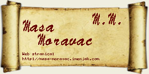 Maša Moravac vizit kartica